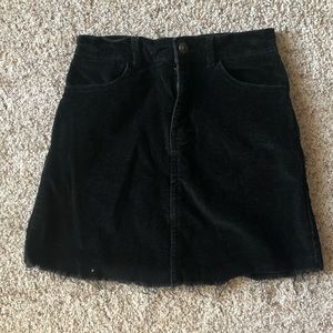 EVERYTHING MUST GO  John Galt Black Corduroy Skirt